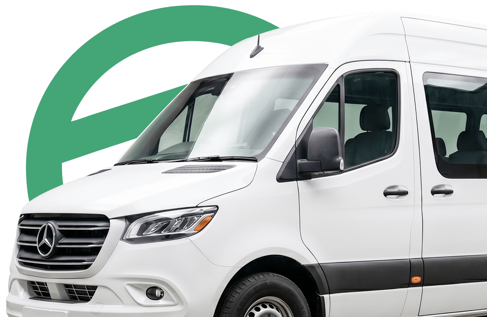 Mercedes Sprinter Mit Bhatti Transfer Logo