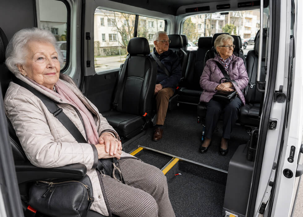Senioren Im Kleinbus